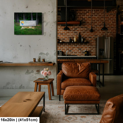 Gulpha Gorge Sign at Hot Springs National Park Arkansas Photography Wall Art Print