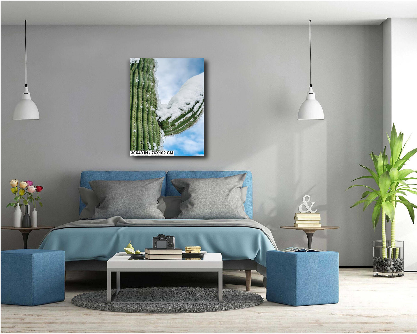 Frozen Arms of the Desert: Giant Saguaro National Park Cactus Tucson Arizona Print Wall Art Photography Aluminum/Acrylic/Metal/Canvas