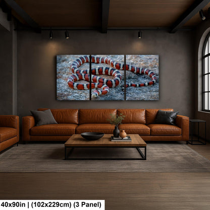 Arizona Mountain Kingsnake Print – Vibrant Desert Wildlife Art Canvas