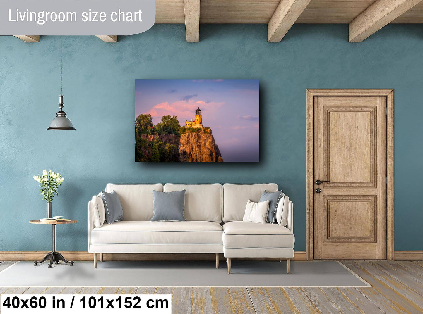 Golden Hour at Split Rock Lighthouse Minnesota North Shore Lake Superior Print Wall Art Midwestern Photography Aluminum/Acrylic/Metal/Canvas