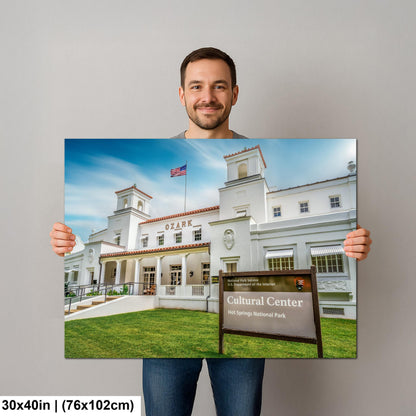 Ozark Bathhouse Cultural Center Hot Springs National Park Arkansas Historic Wall Art Print