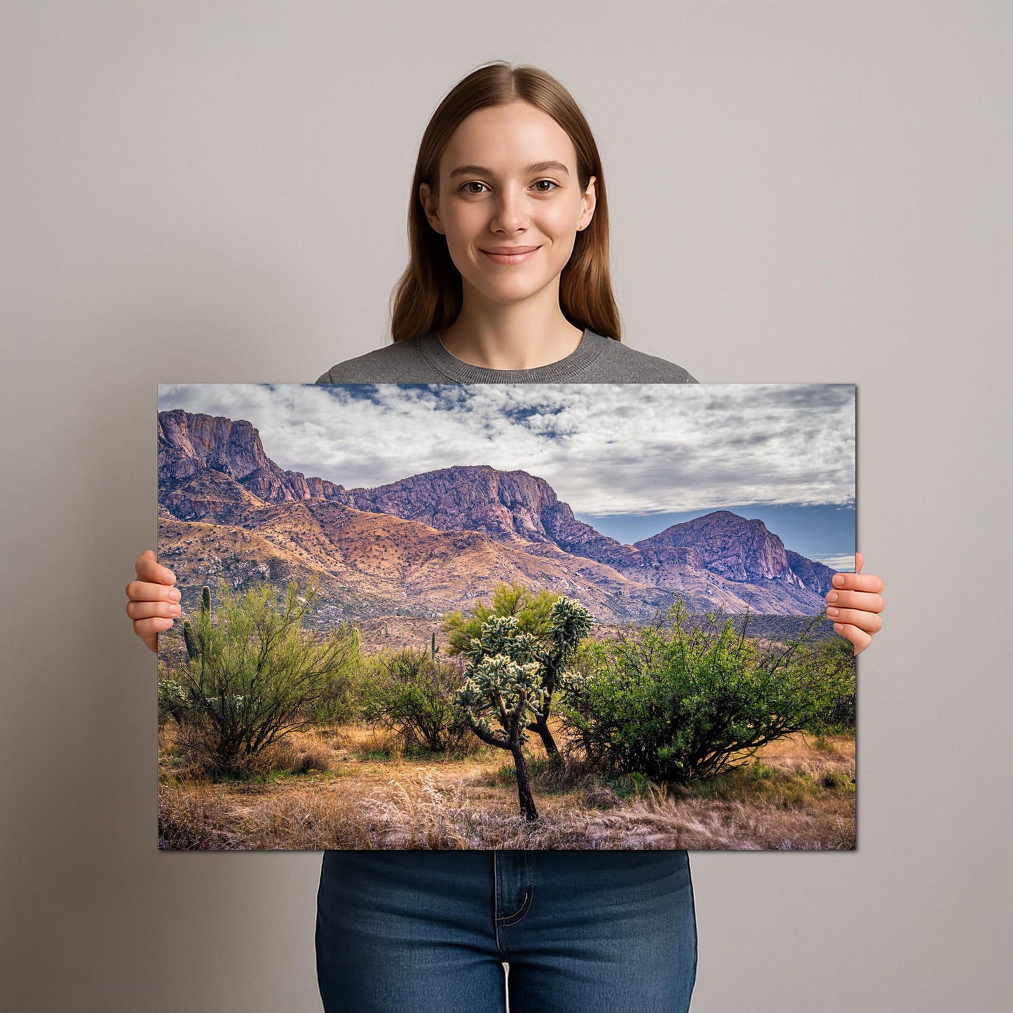 Arizona Desert Wall Art - Catalina Mountains Print | Sonoran Desert Landscape Photography