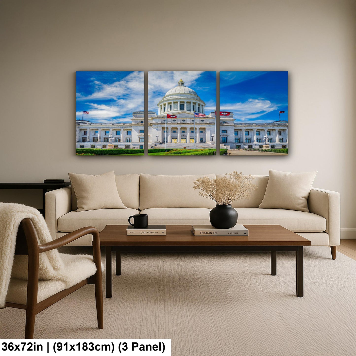Domed Arkansas State Capitol Building Little Rock Arkansas Photography Print Wall Art