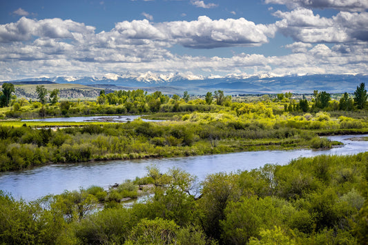 Trifecta of Rivers: Missouri River Three Forks Montana Wall Art  Landscape Metal Canvas Bozeman Print River Photography