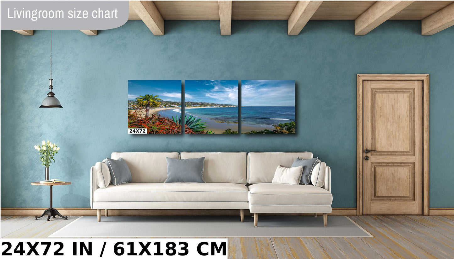 California Coastal Dreams: Laguna Beach Wall Art California Seascape Photography Metal Canvas Print