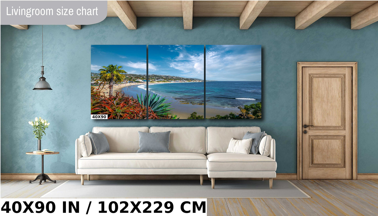 California Coastal Dreams: Laguna Beach Wall Art California Seascape Photography Metal Canvas Print