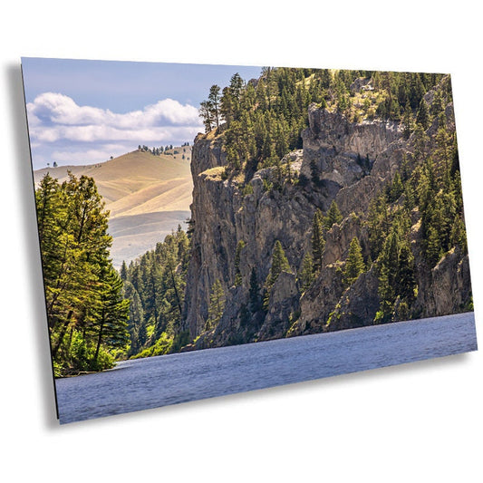 Majestic Passage: Gates of the Mountains Wilderness Wall Art Helen Montana Metal Acrylic Print