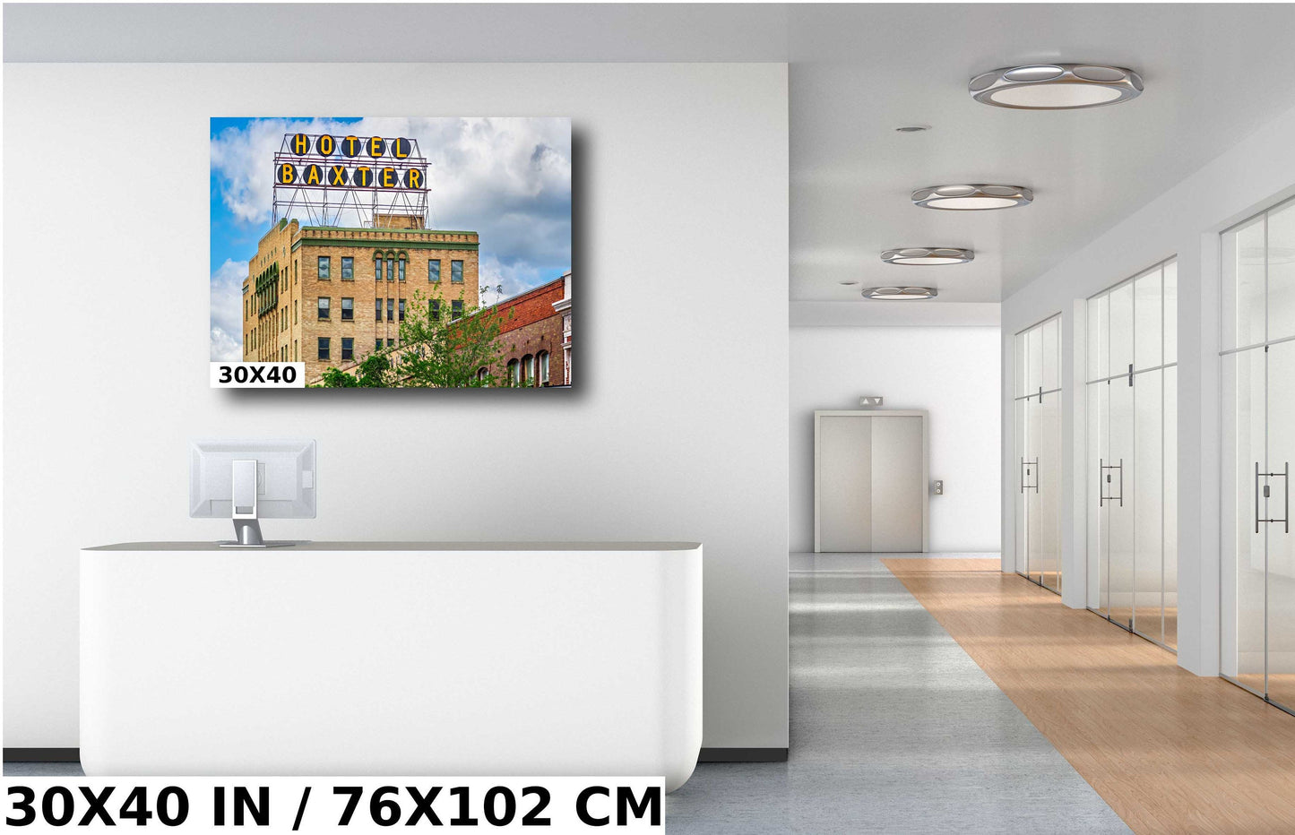 Bozeman’s Historic Hotel Baxter: Bozeman Montana Wall Art The Baxter Hotel Sign Metal Aluminum Print