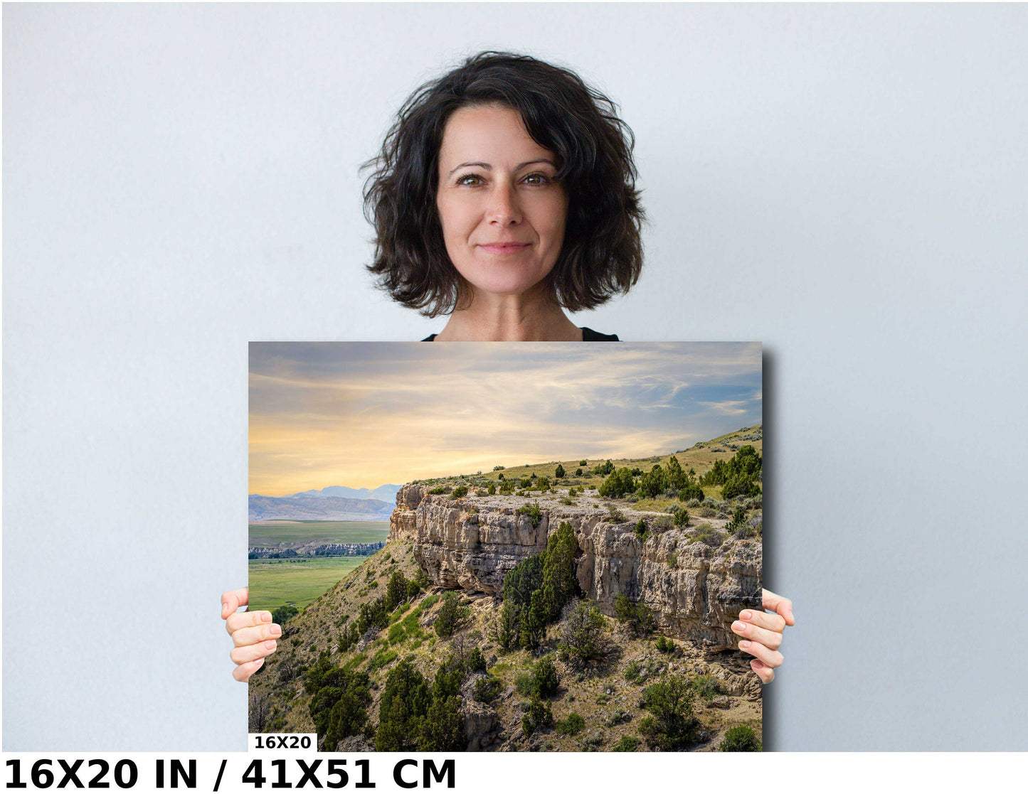 Leapin’ Buffalo Ledge: Madison Buffalo Jump Bozeman Montana State Park Wall Art Metal Canvas Print Madison River Valley Landscape