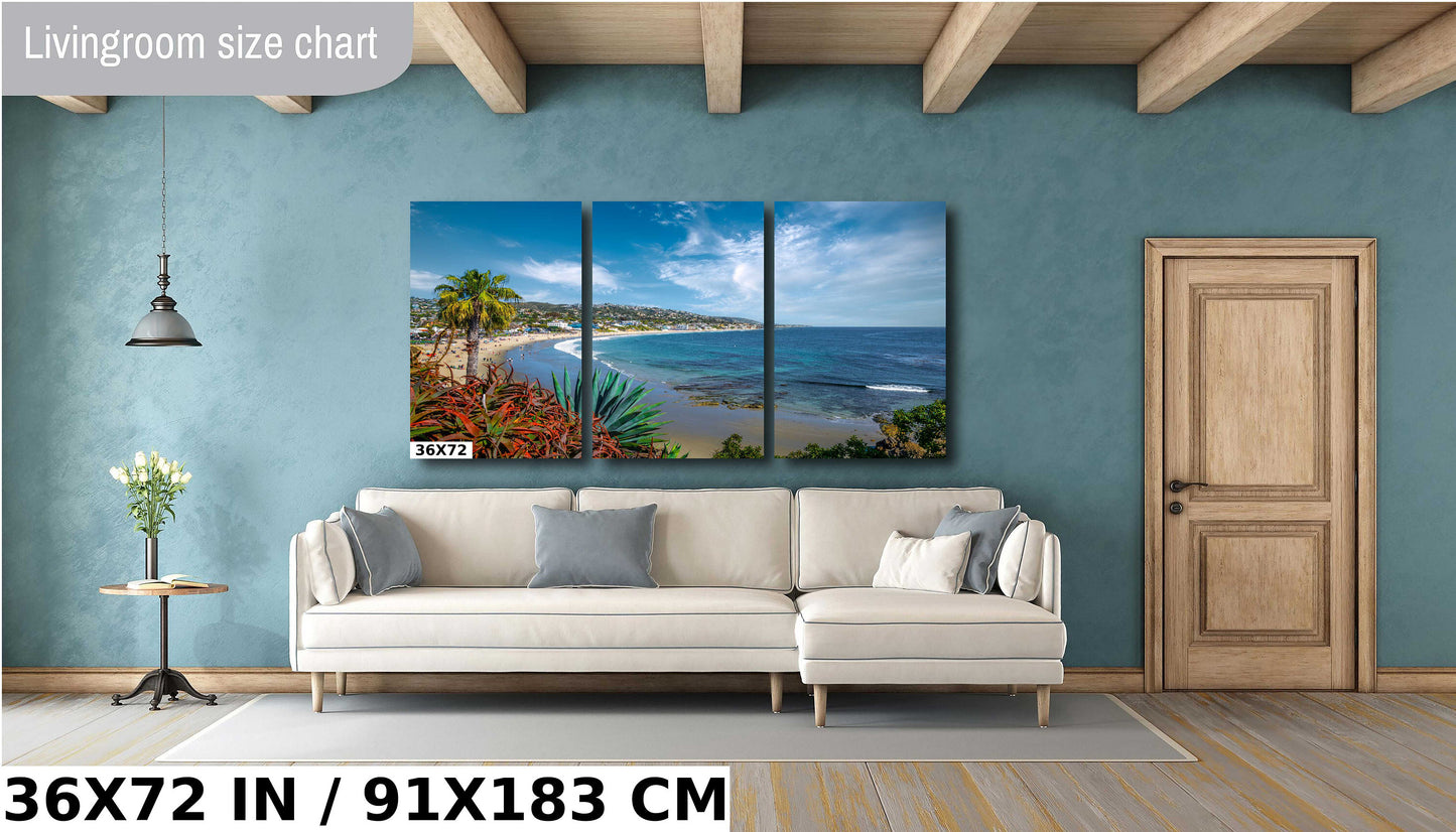 California Coastal Dreams: Laguna Beach Wall Art California Seascape Photography Metal Canvas Print