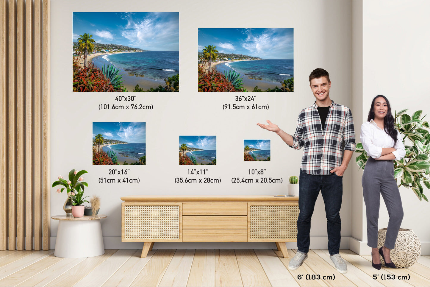 California Coastal Dreams: Laguna Beach Wall Art California Seascape Photography Metal Canvas Print