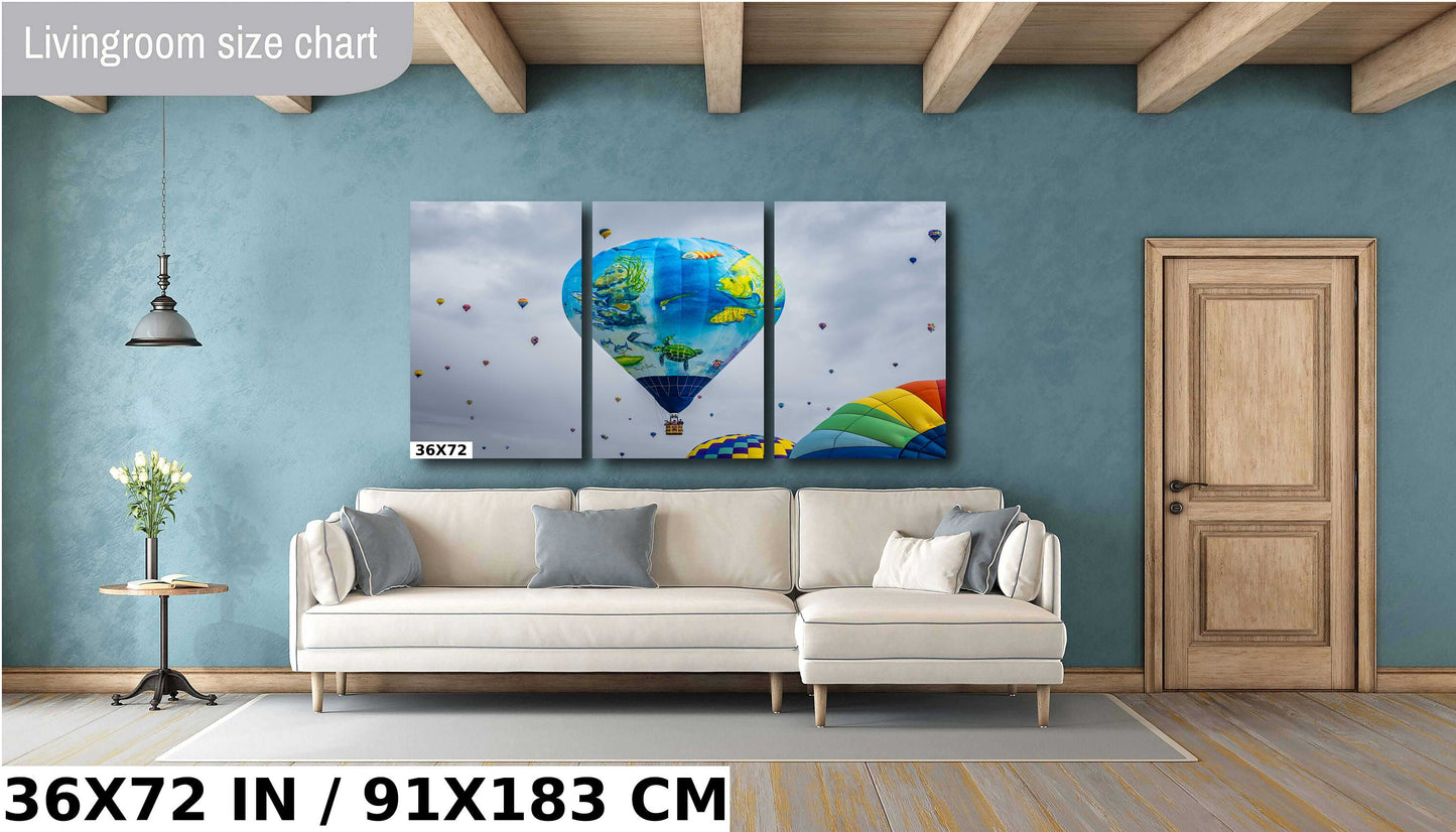 Sea Creature Hot Air Balloon: Albuquerque Balloon Fiesta Wall Art Metal Acrylic Print Colorful Hot Air Balloons Photography