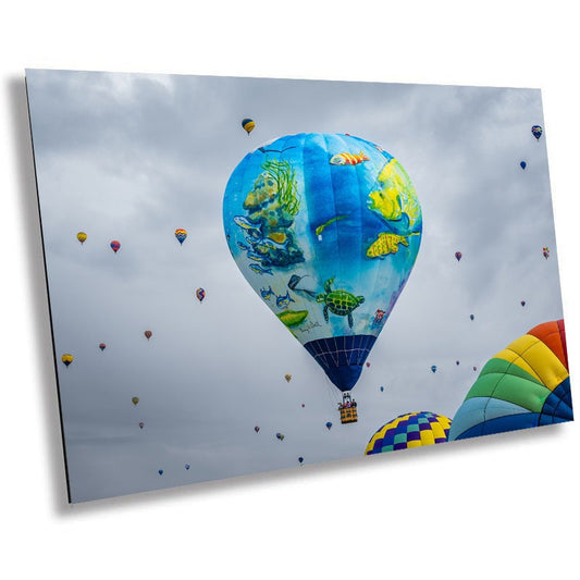 Sea Creature Hot Air Balloon: Albuquerque Balloon Fiesta Wall Art Metal Acrylic Print Colorful Hot Air Balloons Photography