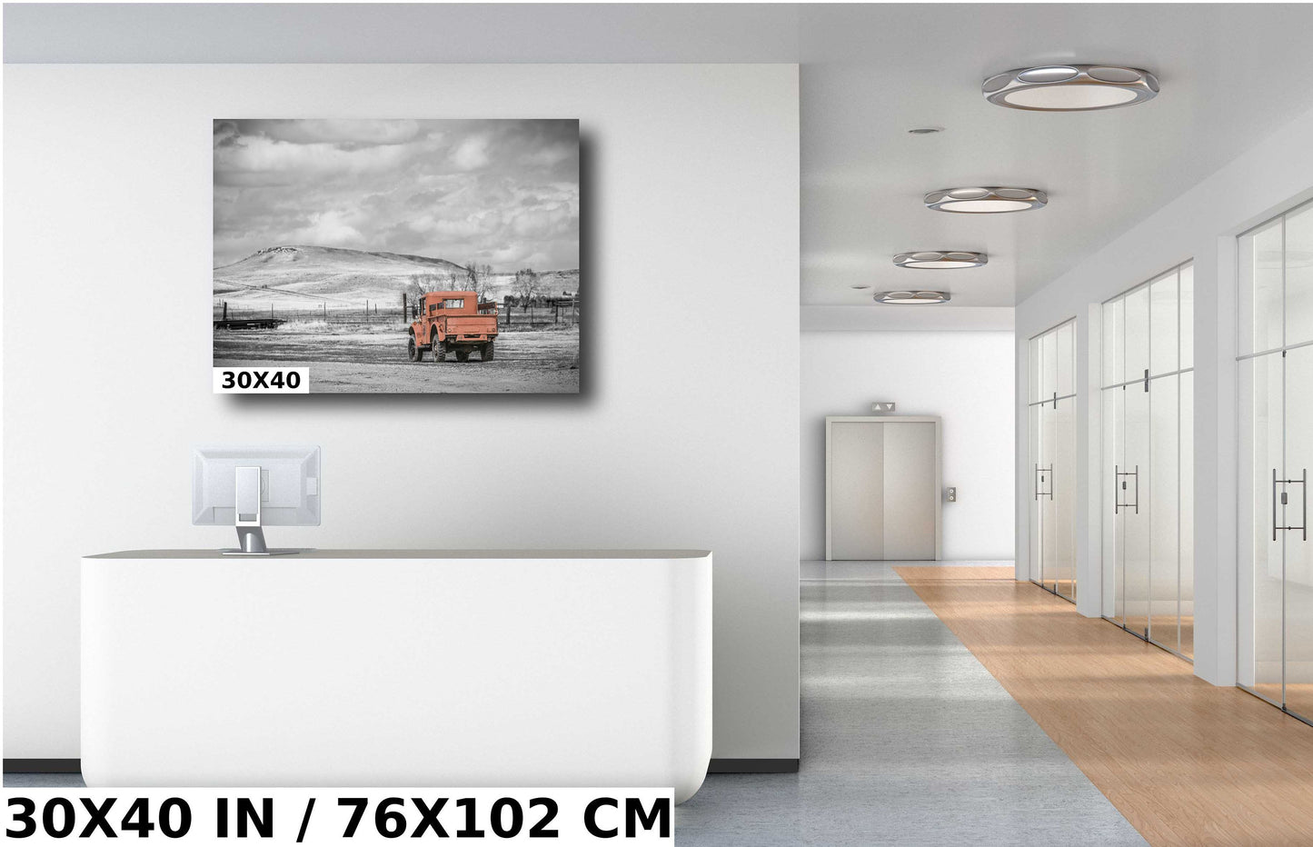 Back in Time with Grandpa's Truck: Vintage Truck Wall Art Nostalgic Photography Metal Aluminum Print