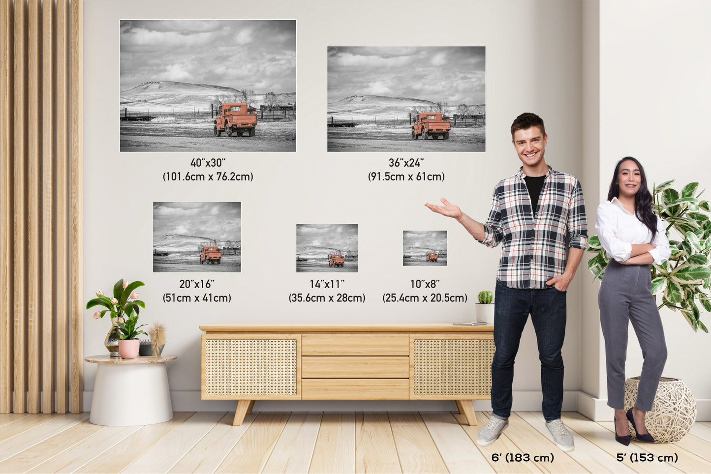 Back in Time with Grandpa's Truck: Vintage Truck Wall Art Nostalgic Photography Metal Aluminum Print