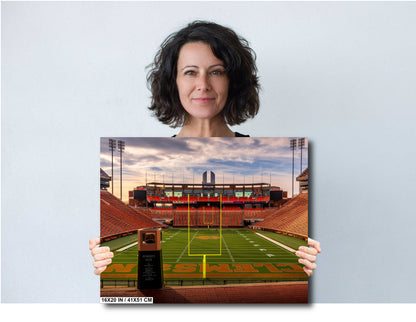 Clemson Memorial Stadium Wall Art - Premium Clemson Tigers Football Canvas Print