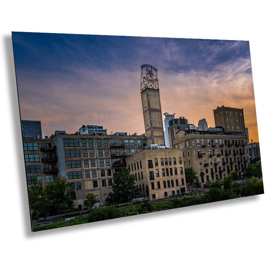 North Star Blankets Sign: A Minneapolis City Highlight Wall Art Aluminum Print Minneapolis Cityscape Photography Minnesota History