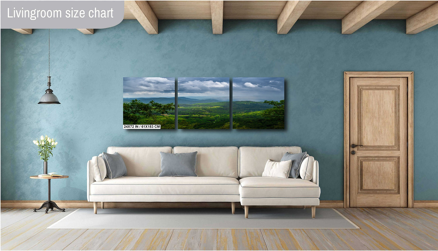 Blue Ridge Beauty: Blue Ridge Mountains of North Carolina Wall Art Print Appalachian Mountains Aluminum/Acrylic/Metal/Canvas Home Decor