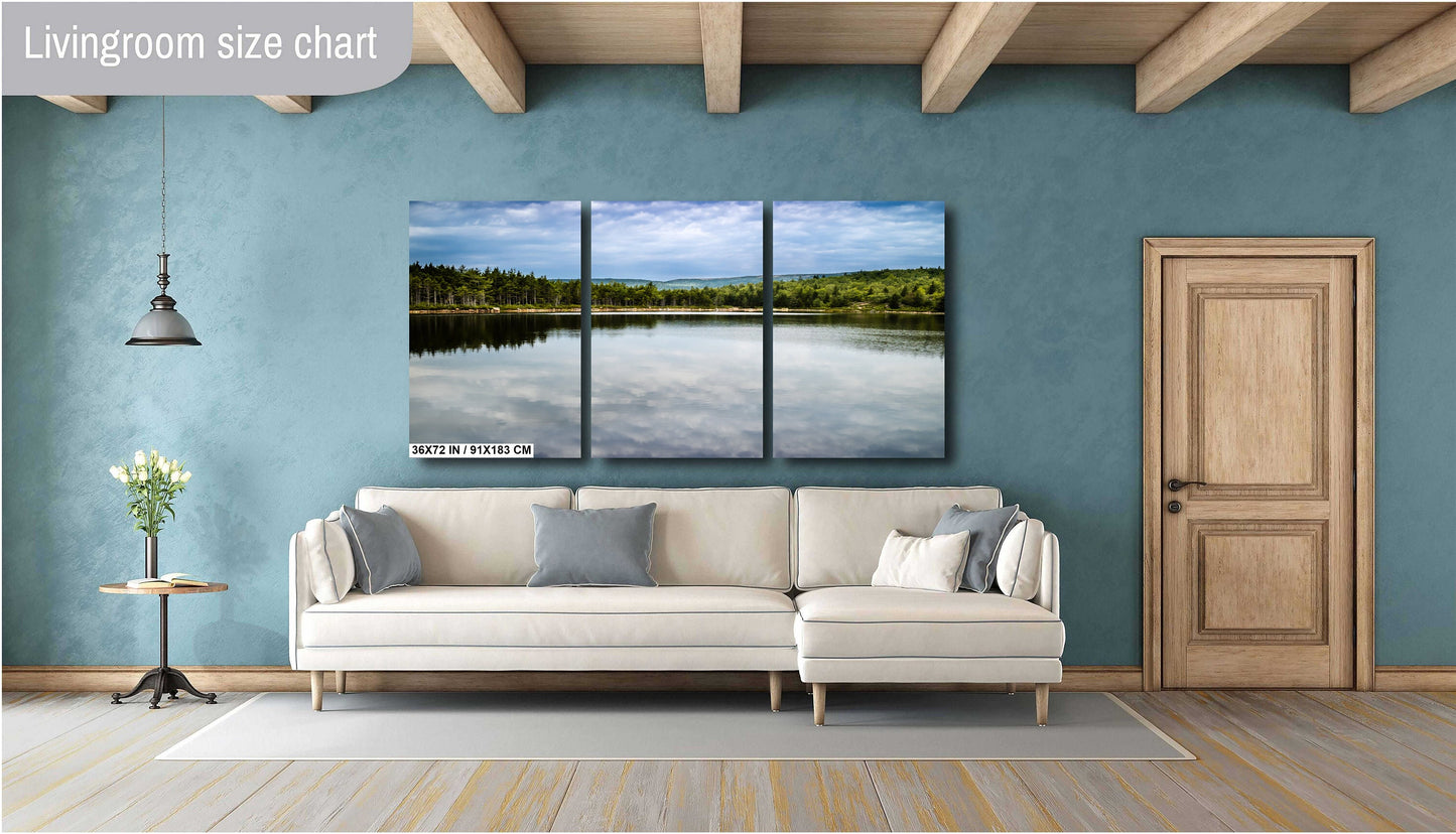 Acadia’s Secret Haven: Bowl Lake in Acadia National Park Maine Wall Art Metal Aluminum Print The Bowl Trail Landscape