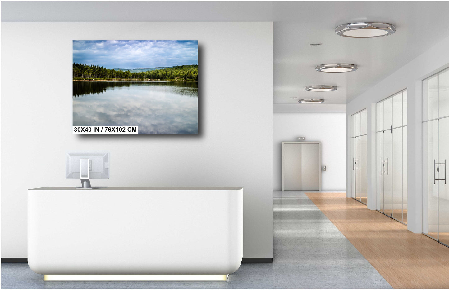 Acadia’s Secret Haven: Bowl Lake in Acadia National Park Maine Wall Art Metal Aluminum Print The Bowl Trail Landscape