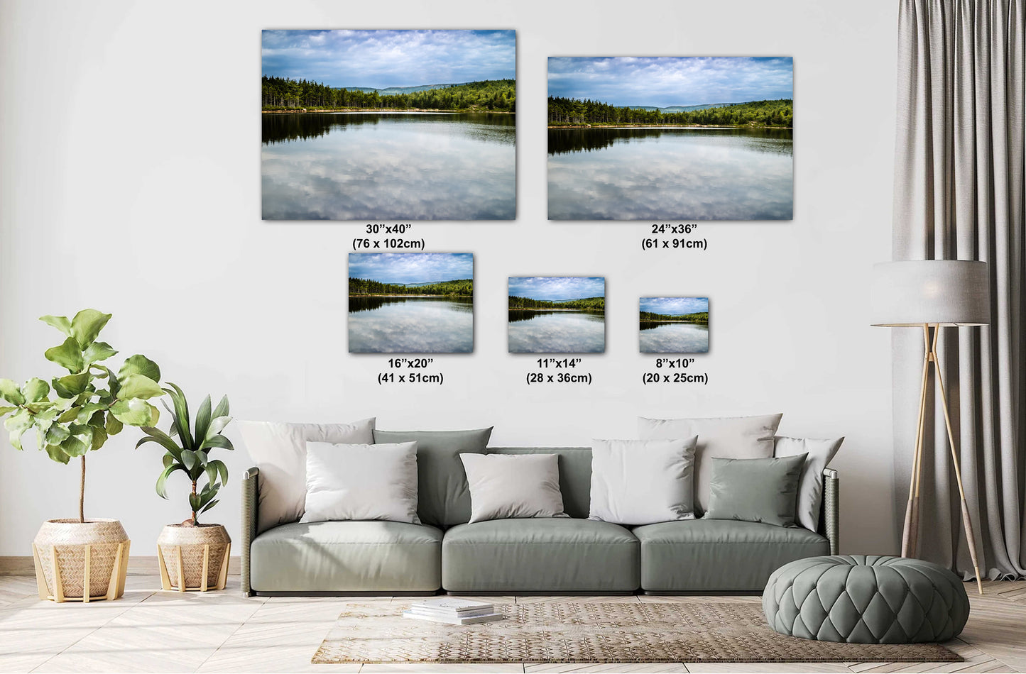 Acadia’s Secret Haven: Bowl Lake in Acadia National Park Maine Wall Art Metal Aluminum Print The Bowl Trail Landscape