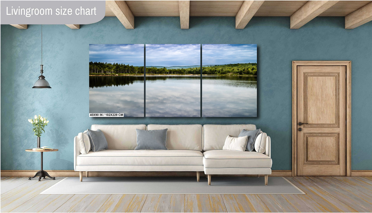 Acadia’s Secret Haven: Bowl Lake in Acadia National Park Maine Wall Art Metal Aluminum Print The Bowl Trail Landscape