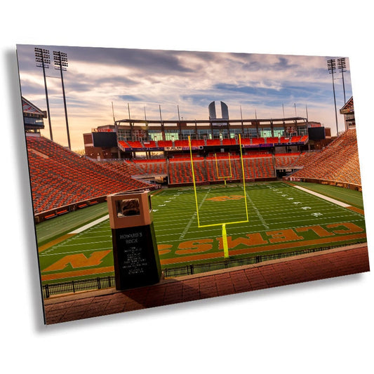 Clemson Tigers Stadium: Iconic Clemson Memorial Stadium Wall Art South Carolina Football Metal Acrylic Print Clemson Tigers Hometown