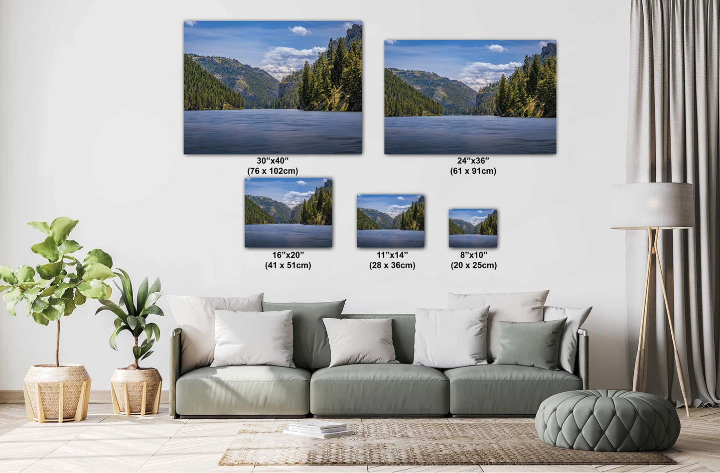 Montana's Scenic Heart: Gates of the Mountains and Missouri River Wall Art Metal Aluminum Print Helena National Forest Montana Landscape