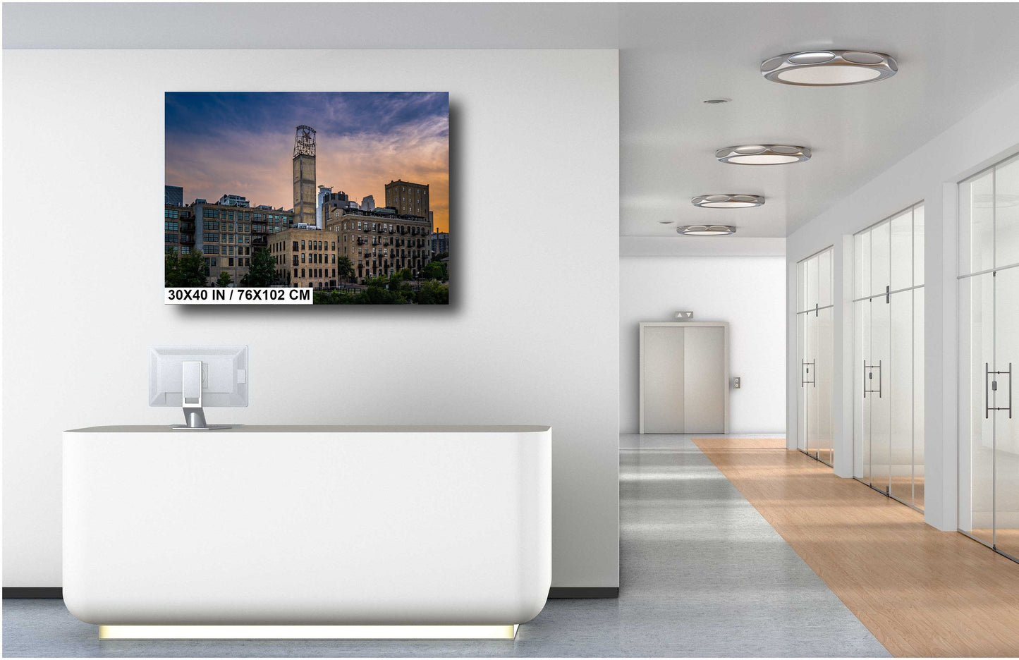 North Star Blankets Sign: A Minneapolis City Highlight Wall Art Aluminum Print Minneapolis Cityscape Photography Minnesota History