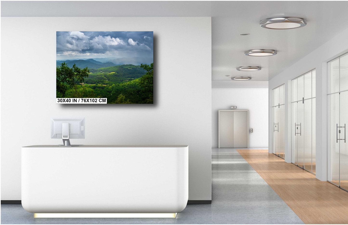 Blue Ridge Beauty: Blue Ridge Mountains of North Carolina Wall Art Print Appalachian Mountains Aluminum/Acrylic/Metal/Canvas Home Decor