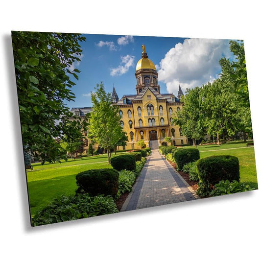 Notre Dame's Natural Beauty: Wall Art Print University of Notre Dame Garden Pathway South Bend Indiana Metal/Acrylic/Canvas