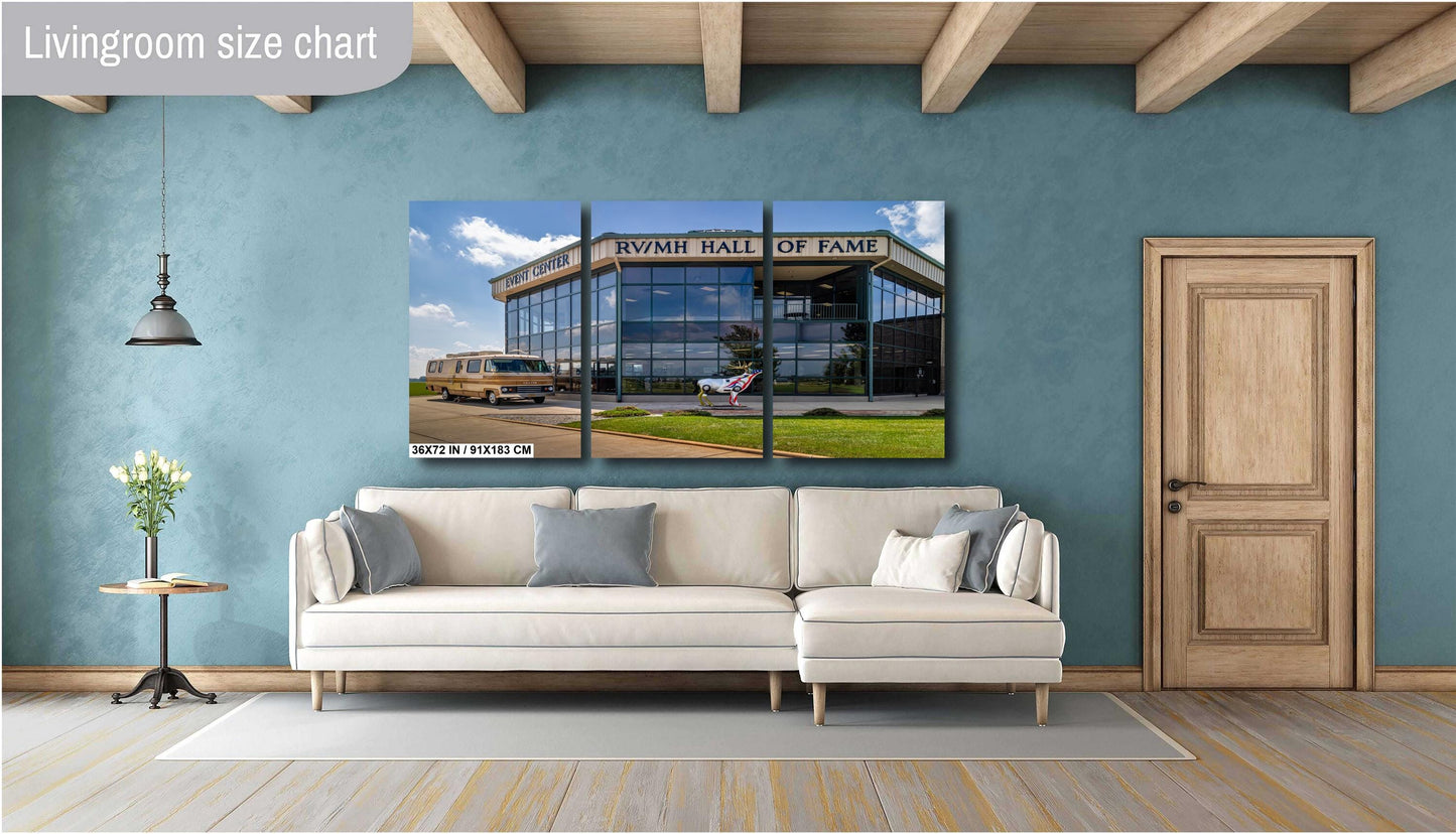 RV/MH Hall of Fame & Museum: Wall Art Print Elkhart, Indiana RV Motorhome Museum Photography Acrylic/Aluminum/Metal/Canvas