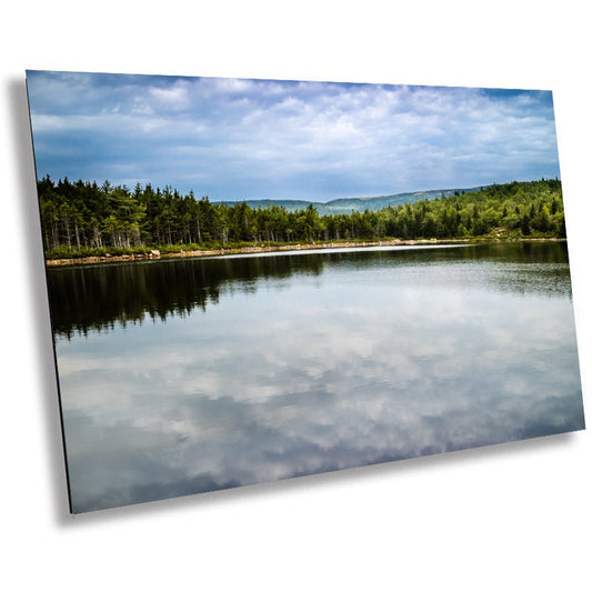 Acadia’s Secret Haven: Bowl Lake in Acadia National Park Maine Wall Art Metal Aluminum Print The Bowl Trail Landscape