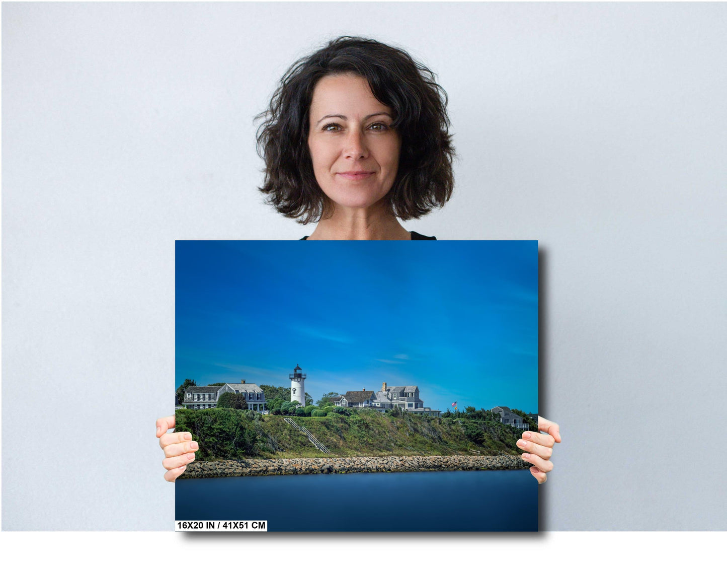 Cape Cod’s Highland Light: Wall Art Print Scenic Overlook of Cape Cod’s Lighthouse Truro Massachusetts Acrylic/Metal/Canvas