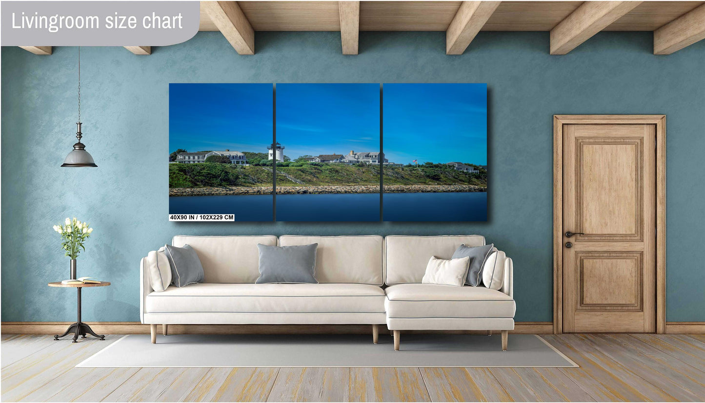 Cape Cod’s Highland Light: Wall Art Print Scenic Overlook of Cape Cod’s Lighthouse Truro Massachusetts Acrylic/Metal/Canvas