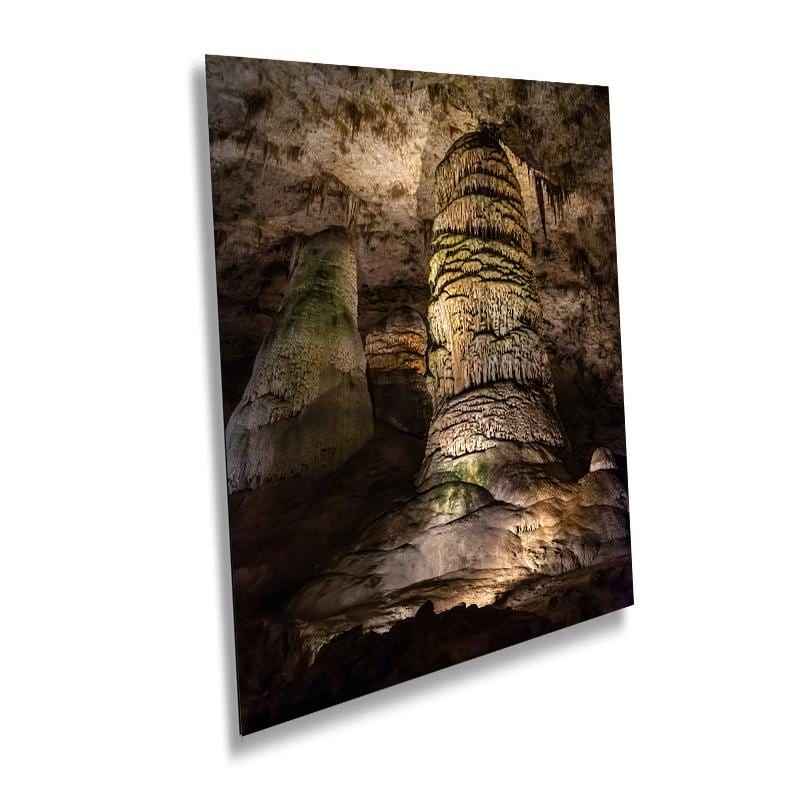 Cave Sculptures: Wall Art Print The Natural Art of Carlsbad Caverns National Park New Mexico Cave Formations Aluminum/Acrylic/Metal/Canvas