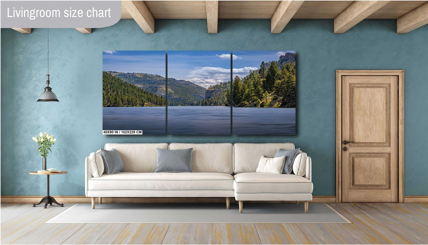 Montana's Scenic Heart: Gates of the Mountains and Missouri River Wall Art Metal Aluminum Print Helena National Forest Montana Landscape