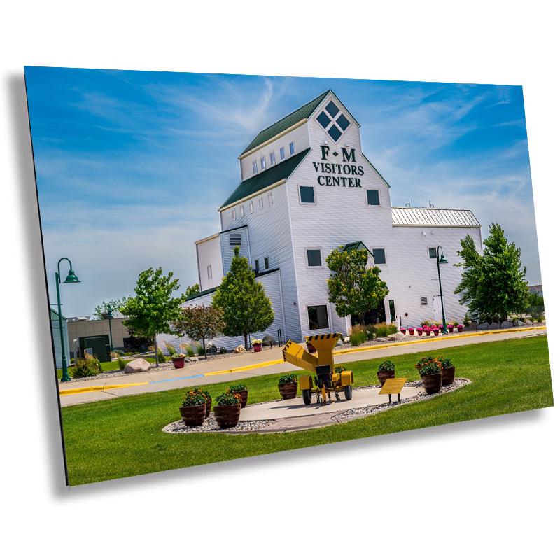 Fargo Wood Chipper Movie Prop at Fargo-Moorhead Visitors Center: Fargo, North Dakota Wall Art Metal Canvas Print Home Decor