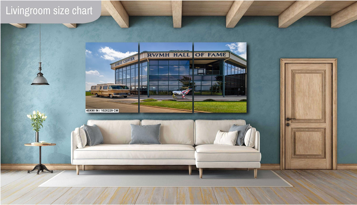 RV/MH Hall of Fame & Museum: Wall Art Print Elkhart, Indiana RV Motorhome Museum Photography Acrylic/Aluminum/Metal/Canvas