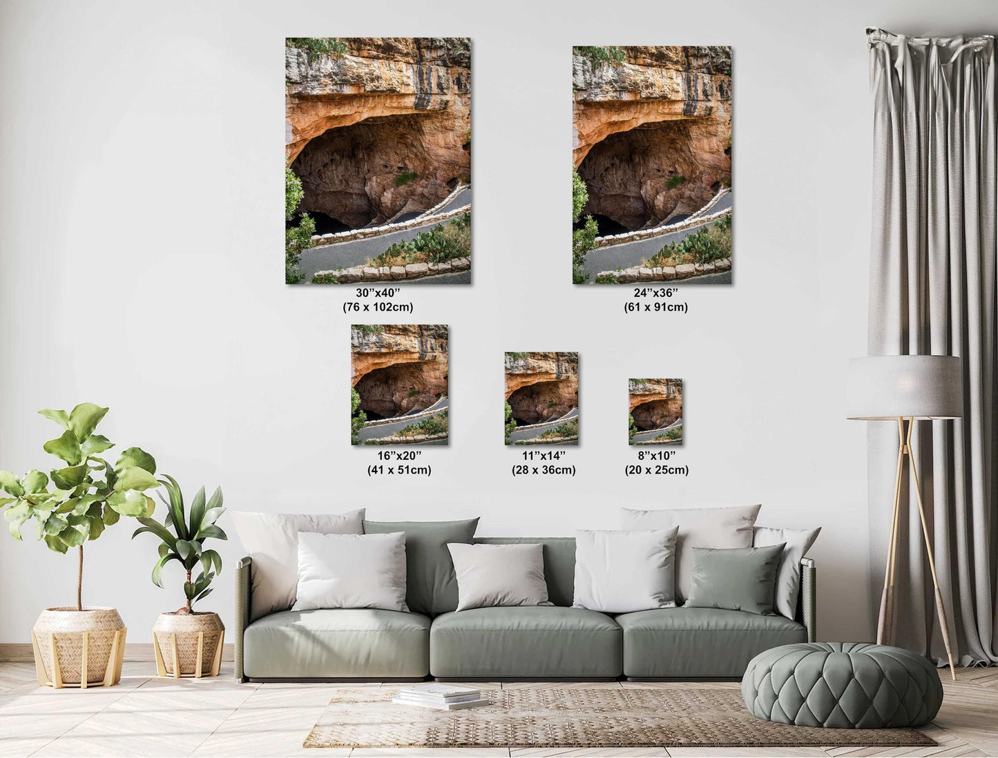 To The Batcave: The Dramatic Entrance to Carlsbad Caverns National Park Wall Art Print New Mexico Photography Aluminum/Acrylic/Metal/Canvas