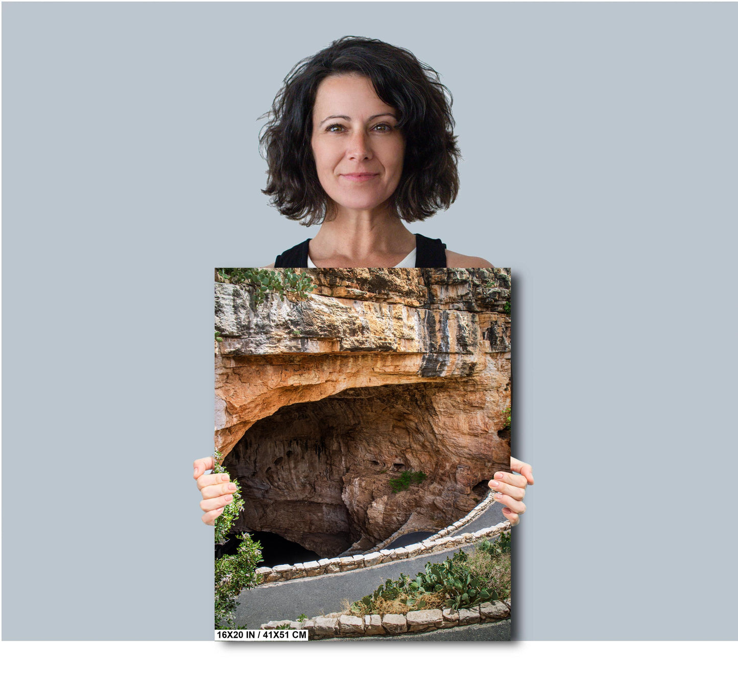 To The Batcave: The Dramatic Entrance to Carlsbad Caverns National Park Wall Art Print New Mexico Photography Aluminum/Acrylic/Metal/Canvas