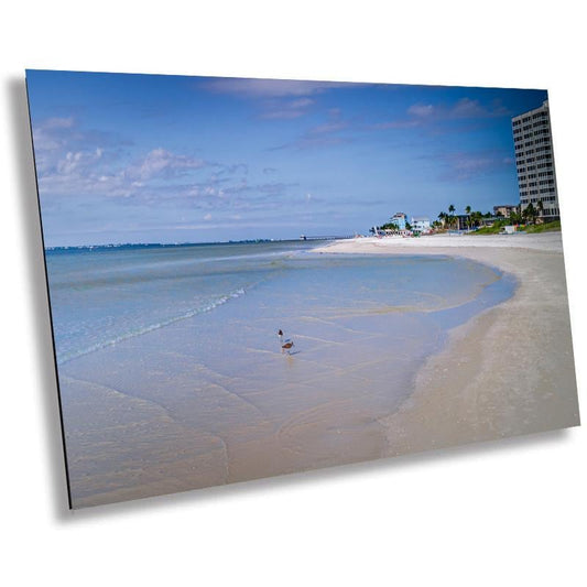 Fort Myers Beach Before The Storm: Print Florida DiamondHead Beach Resort in Fort Myers, Florida Seascape Wall Art Aluminum/Metal/Canvas