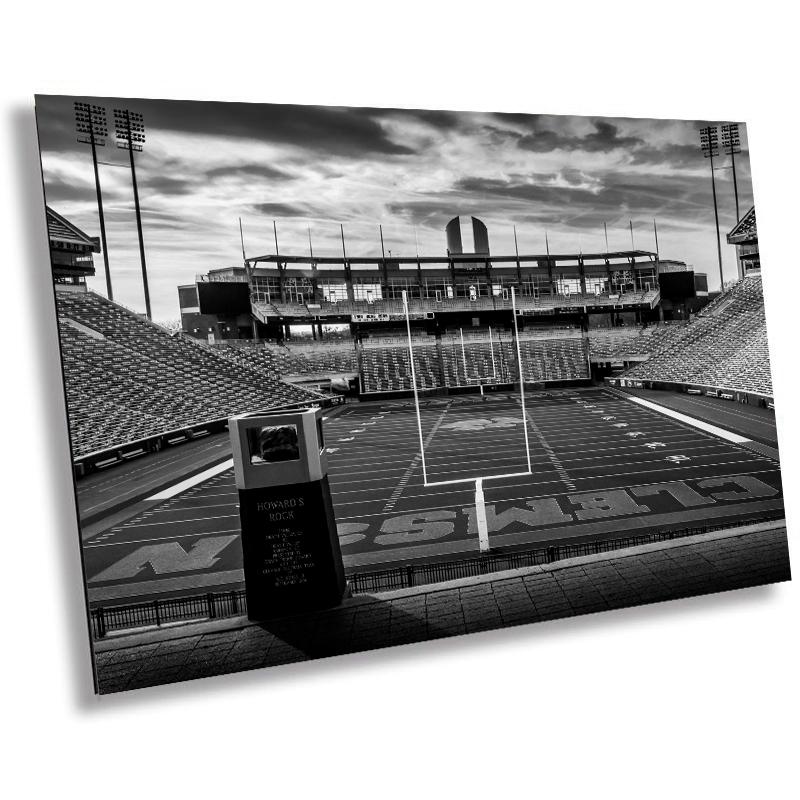 Clemson Tigers Stadium: Print Black and White Iconic Clemson Memorial Stadium Wall Art South Carolina Football Metal/Acrylic/Canvas