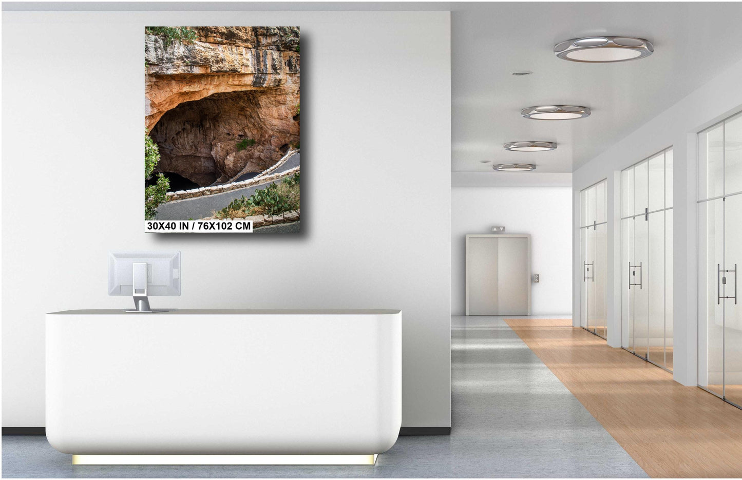 To The Batcave: The Dramatic Entrance to Carlsbad Caverns National Park Wall Art Print New Mexico Photography Aluminum/Acrylic/Metal/Canvas