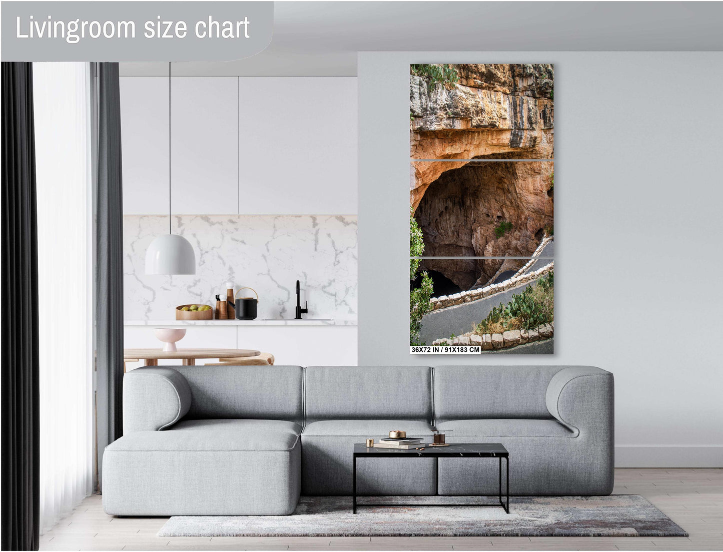 To The Batcave: The Dramatic Entrance to Carlsbad Caverns National Park Wall Art Print New Mexico Photography Aluminum/Acrylic/Metal/Canvas