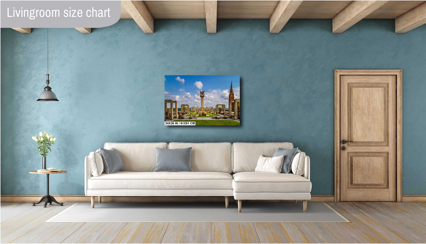 Albany’s Modern Heart: Empire State Plaza Albany, New York Print Wall Art Photography Aluminum/Acrylic/Metal/Canvas