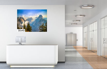 Heights of Wonder: Half Dome Yosemite National Park Photography Metal Canvas Print Wall Art Decor