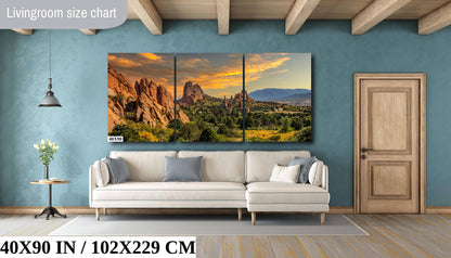 Divine Encounters: Garden of the Gods Wall Art Colorado Springs Landscape Photography Canvas Metal Print