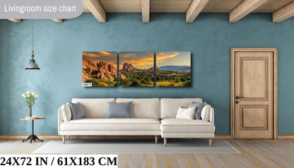 Divine Encounters: Garden of the Gods Wall Art Colorado Springs Landscape Photography Canvas Metal Print