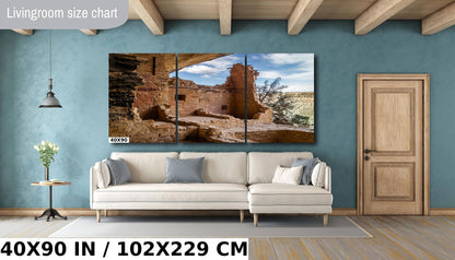 Up Close with History: Balcony House, Mesa Verde National Park Wall Art Colorado Iconic Metal Canvas Print